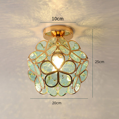 Glazen Bloemen Plafondlamp - FloraGlow