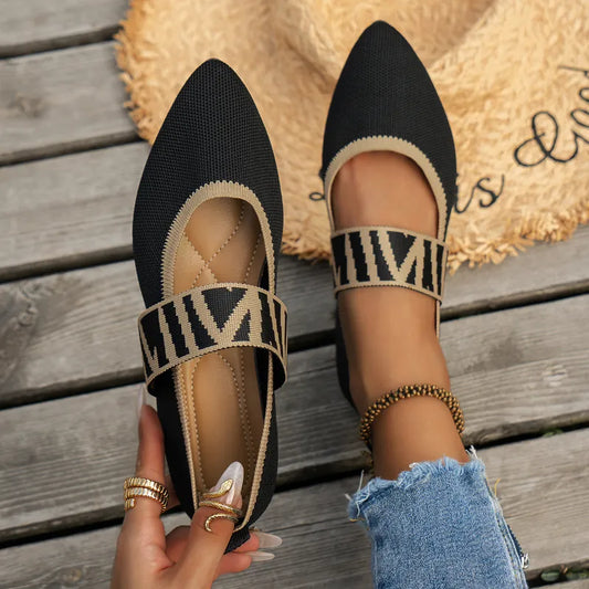 Stijlvolle dames zomerschoenen met spitse neus - Lina