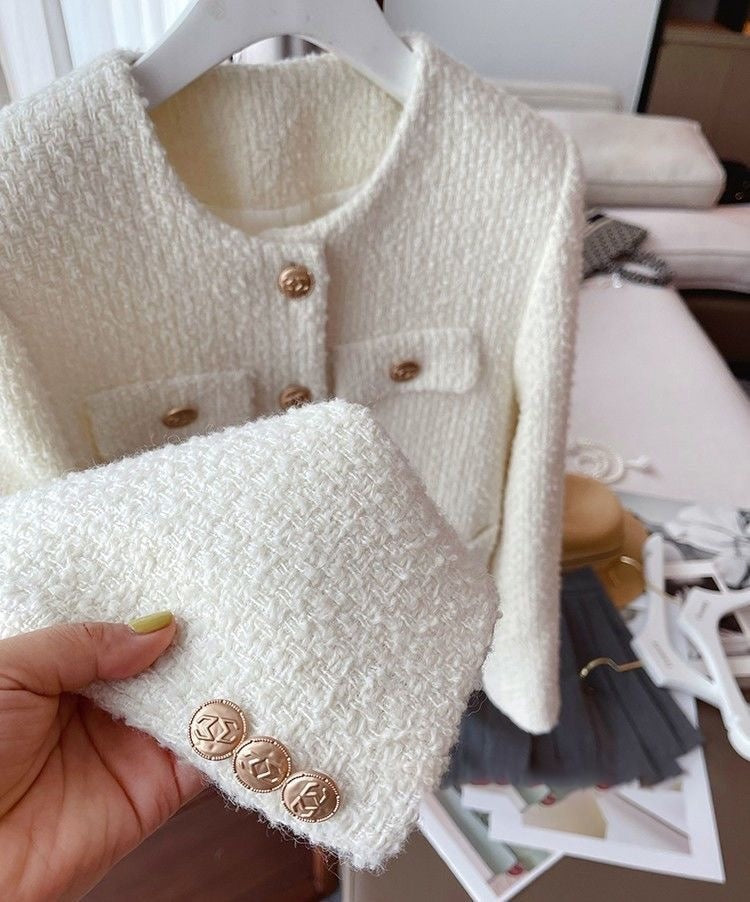 Dames Tweedjas met Ronde Halslijn – Celeste