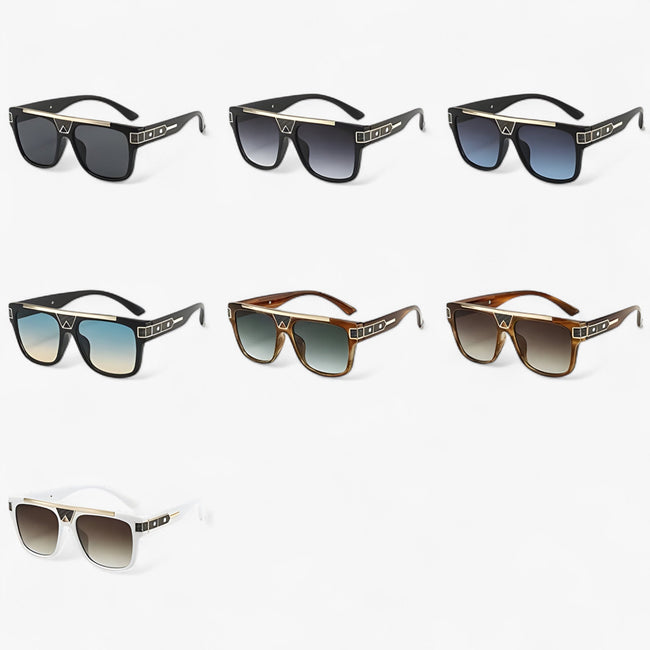 Vintage Piloten Zonnebril met Spiegelende Glazen – Aerion