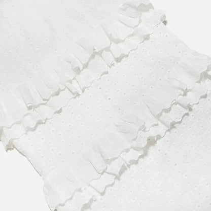 Stijlvolle Witte Geborduurde Maxi Jurk – Alina