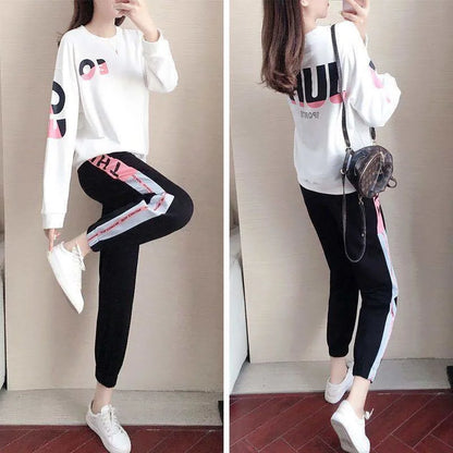 Tweedelig Dames Trainingspak met Sweater en Broek – Leona