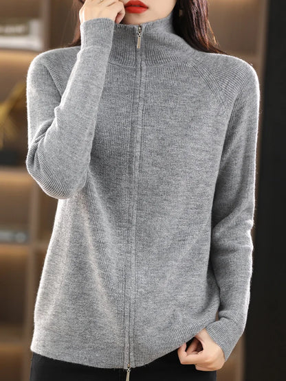 Dames Vest met Dubbele Rits – Celeste