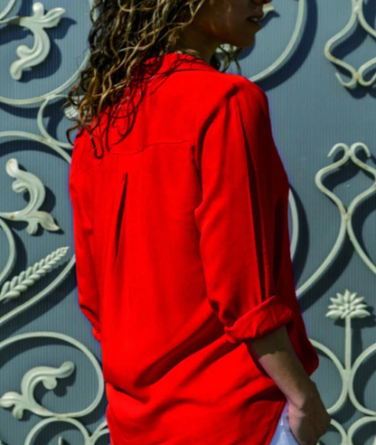 Trendy Dames Blouse met Knoopsluiting – Lorena