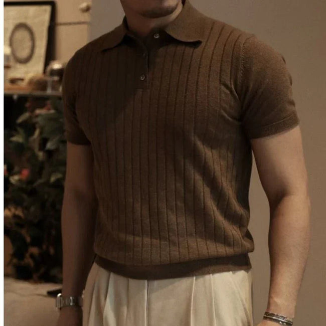 Slim Fit Heren Polo met rits – Fabrizio