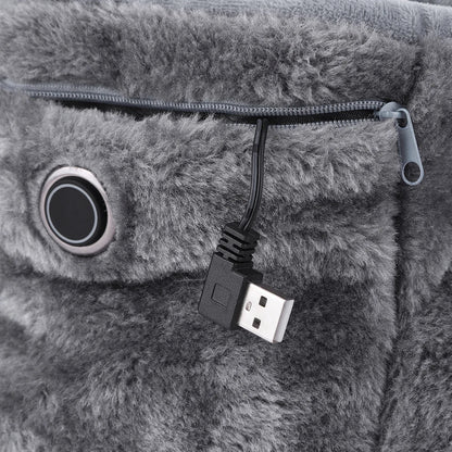 Elektrische USB-slof met pluche voering – WarmFeet