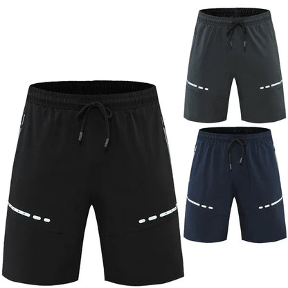 Sportieve & Stijlvolle Slim-Fit Trainingsshorts met Ritszakken – Kian
