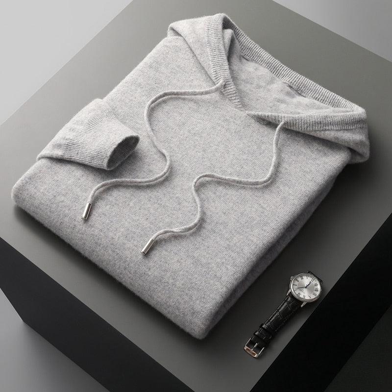 Heren Hoodie van Merinowol – Cassiano