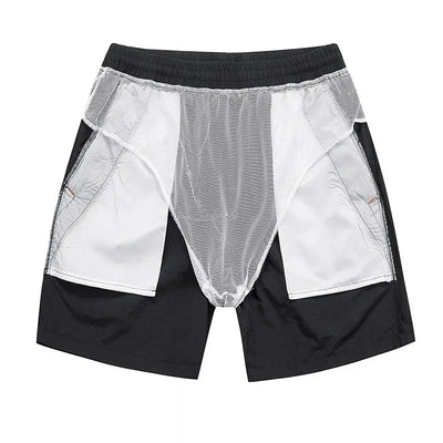 Heren Hardloopshorts met Mesh Binnenbroekje en Ritszakken – Nikoas