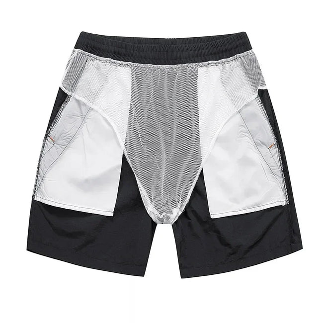 Heren Hardloopshorts met Mesh Binnenbroekje en Ritszakken – Nikoas