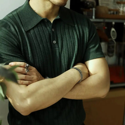 Slim Fit Heren Polo met rits – Fabrizio