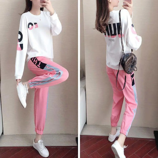 Tweedelig Dames Trainingspak met Sweater en Broek – Leona