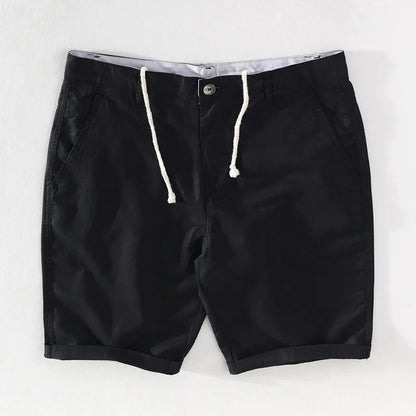 Herenshorts van Linnen-Katoen met Knoopsluiting - Sandro