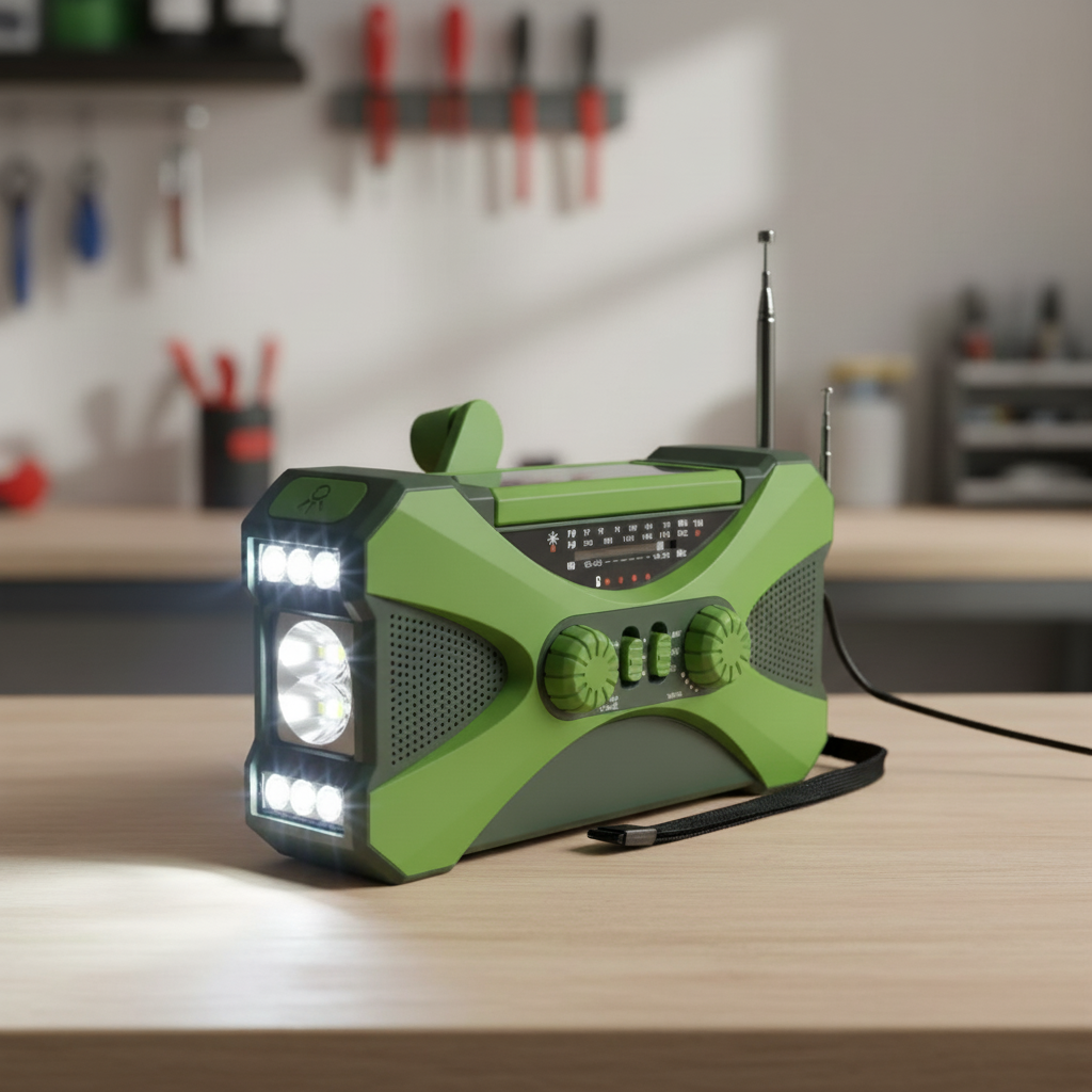 Solar Betriebenes Handkurbelradio - SafePulse