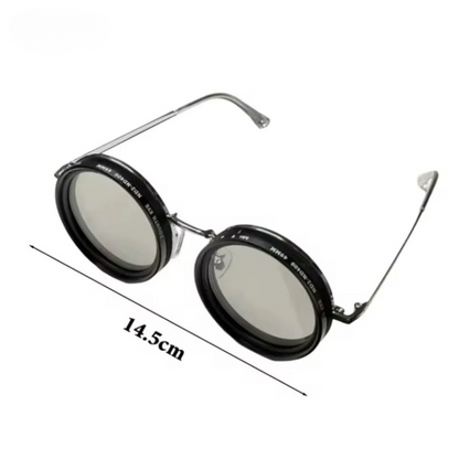 Handgemaakte zonnebril met verstelbare lensdemping en UV-filter - OptiShade Pro ND9