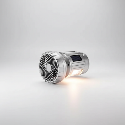 Tragbarer Solarventilator Mit Licht - AventroLight