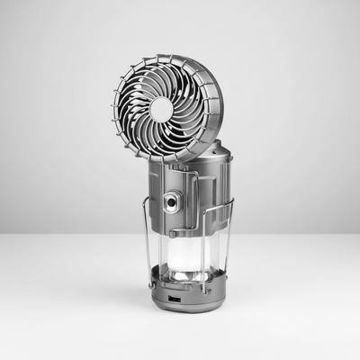 Tragbarer Solarventilator Mit Licht - AventroLight