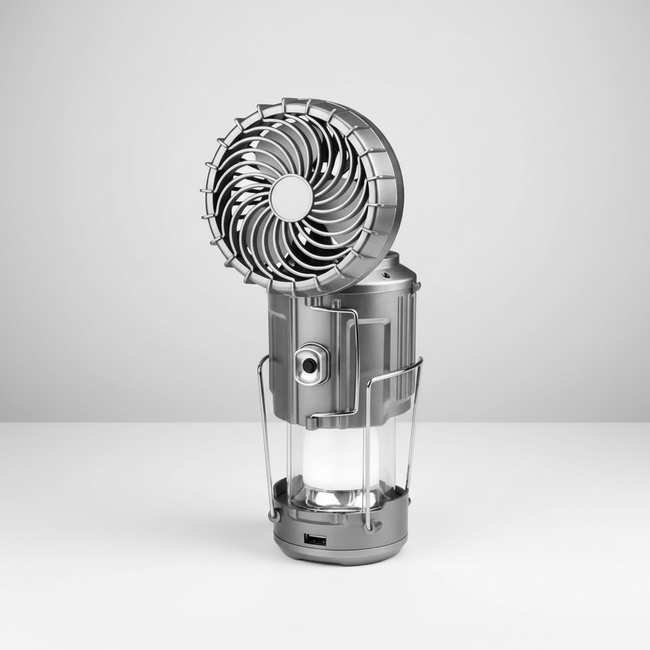 Tragbarer Solarventilator Mit Licht - AventroLight