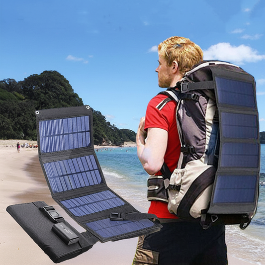 Tragbarer USB Solarlader - SunFoldPro