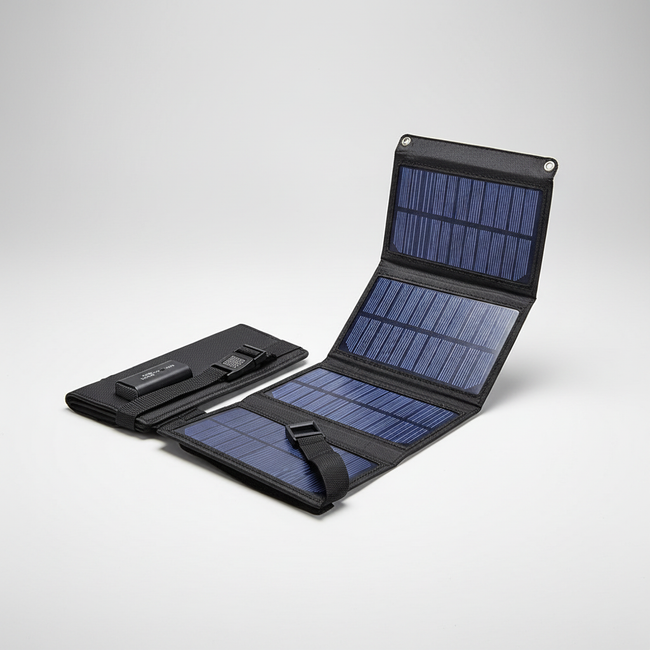 Tragbarer USB Solarlader - SunFoldPro