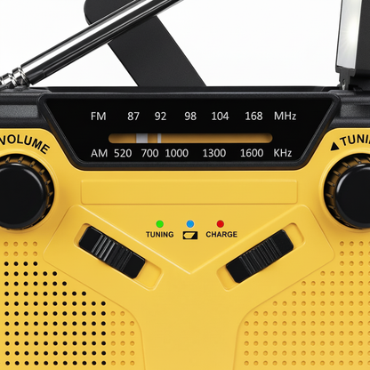 Tragbares Kurbelradio Aus Kunststoff - EmergencyWave