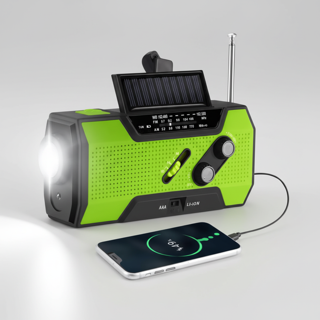 Tragbares Notfallradio Mit Taschenlampe - PowerPulse