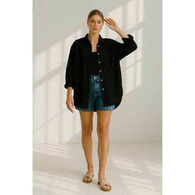 Linnen Dames Blouse met Knoopsluiting – Marise