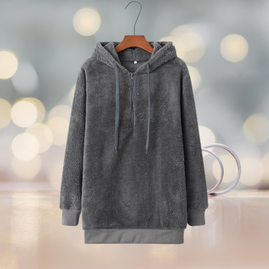 Zacht dames hoodievest voor de herfst – Amalia