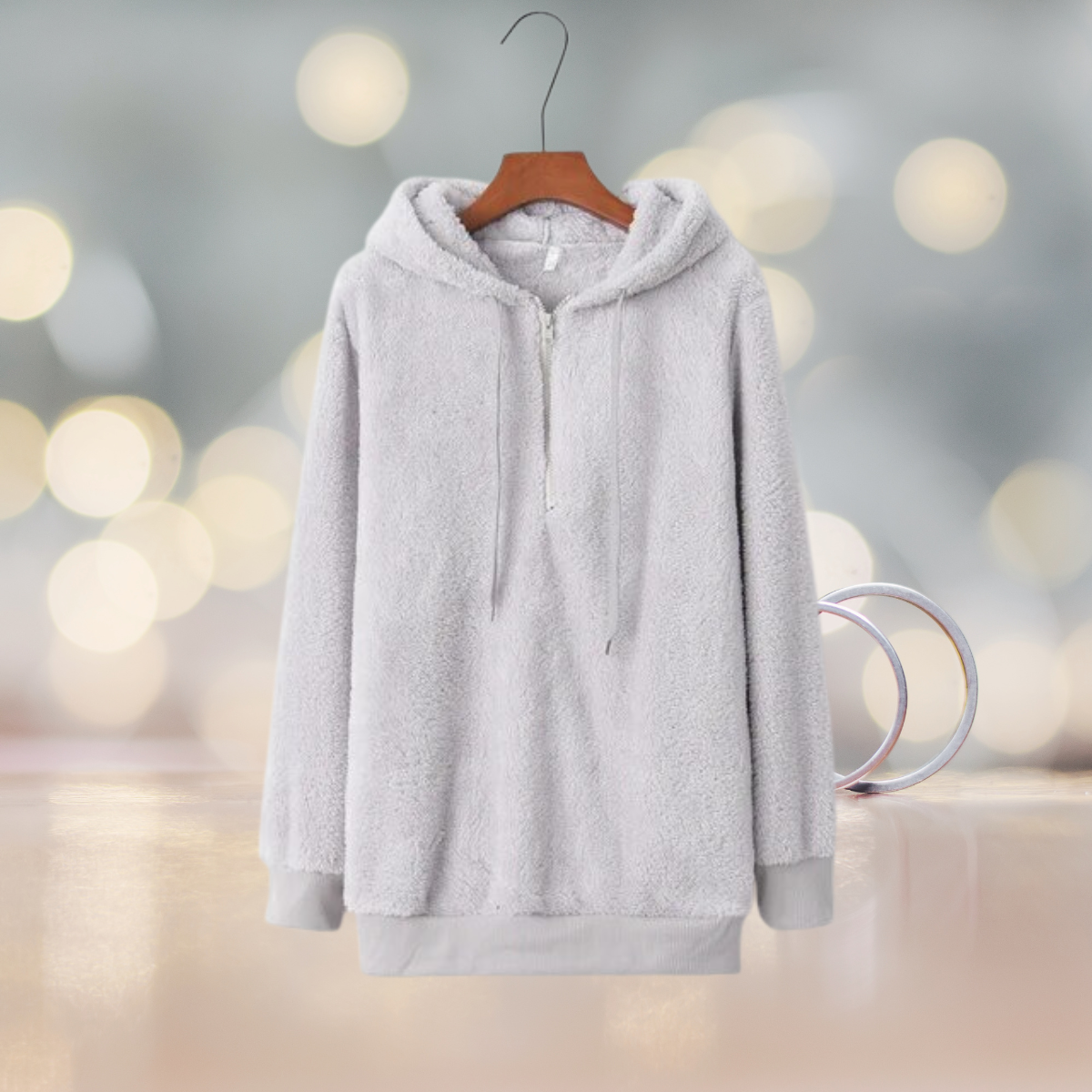 Zacht dames hoodievest voor de herfst – Amalia