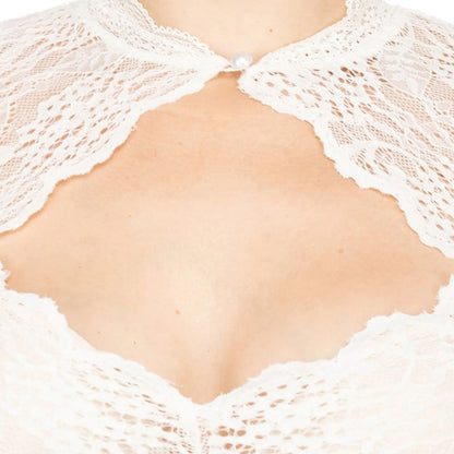 Trendy Dirndlblouse met kant & hartuitsnede voor dames – Alina