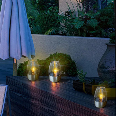Zonne-buiten LED-kaarslicht | Decoratieve Waterdichte Tuinverlichting