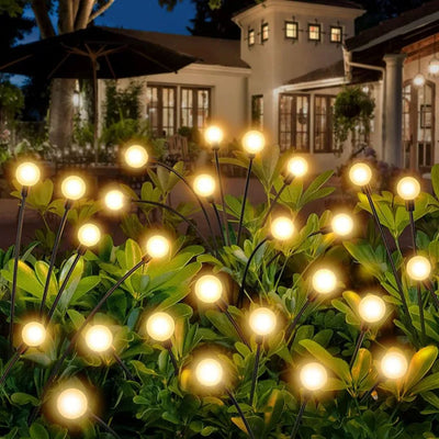 Zonne LED Tuin Vuurwerk Lamp
