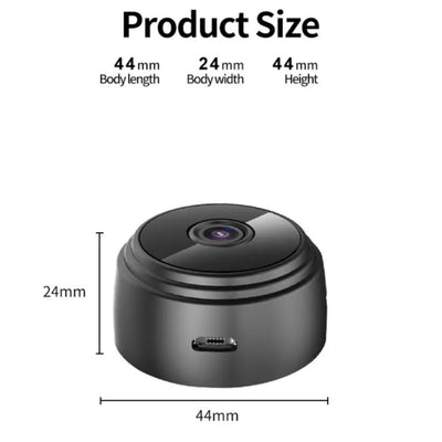 SpyCam Mini Camera | HD, Draadloos, Met Magnetische Bevestiging