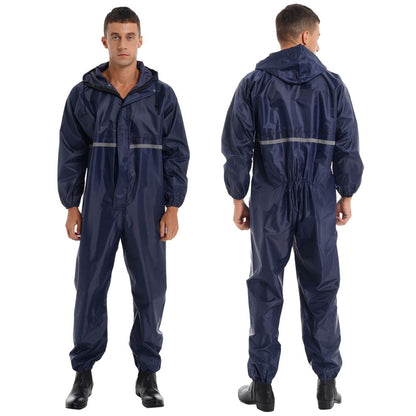 Veiligheidsoverall met Capuchon | Waterdicht en Reflecterend