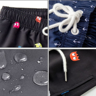 Trendy & Sneldrogende heren badshorts met zakken - Matteo