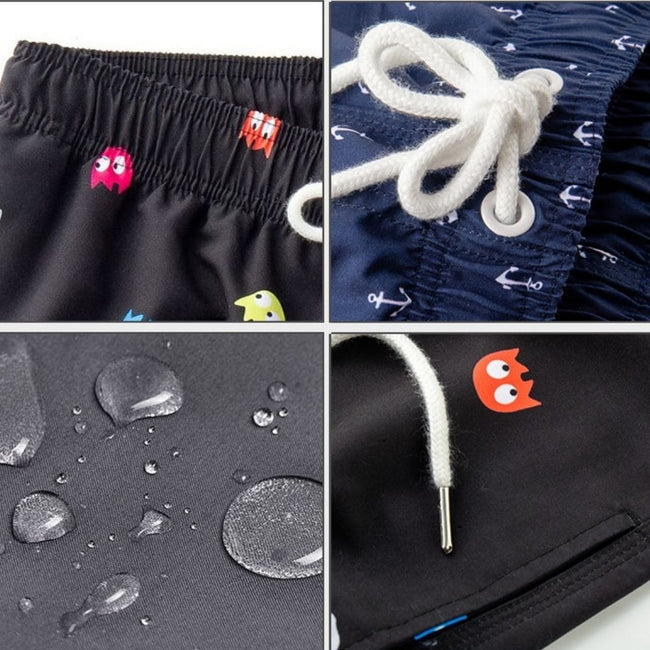 Trendy & Sneldrogende heren badshorts met zakken - Matteo