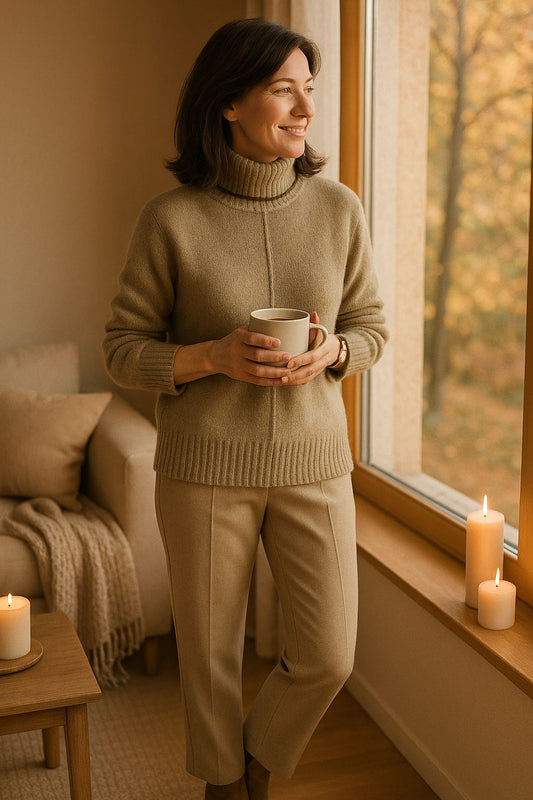 Zachte Kasjmiermix Damestrui Met Col – Liv