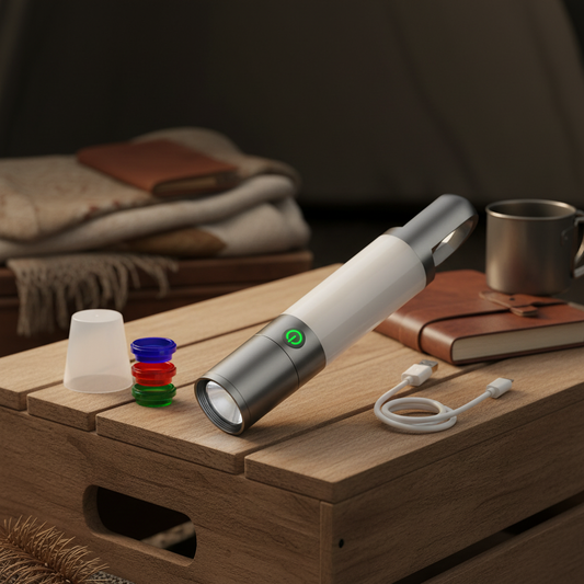 Wiederaufladbare LED Taschenlampe - SparkLite