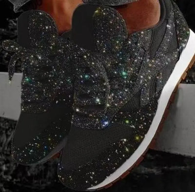 Glitter dames sneakers met sportieve comfort - Leona