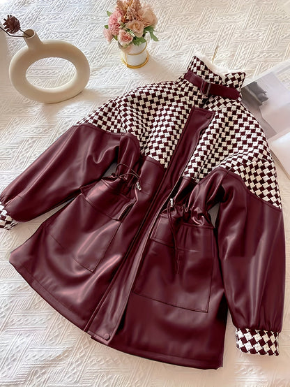 Dames Pluche Jas voor Herfst & Winter – Maribel