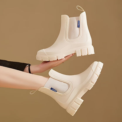 Dames Regenlaarzen halfhoog waterproof met antislipzool – Selora