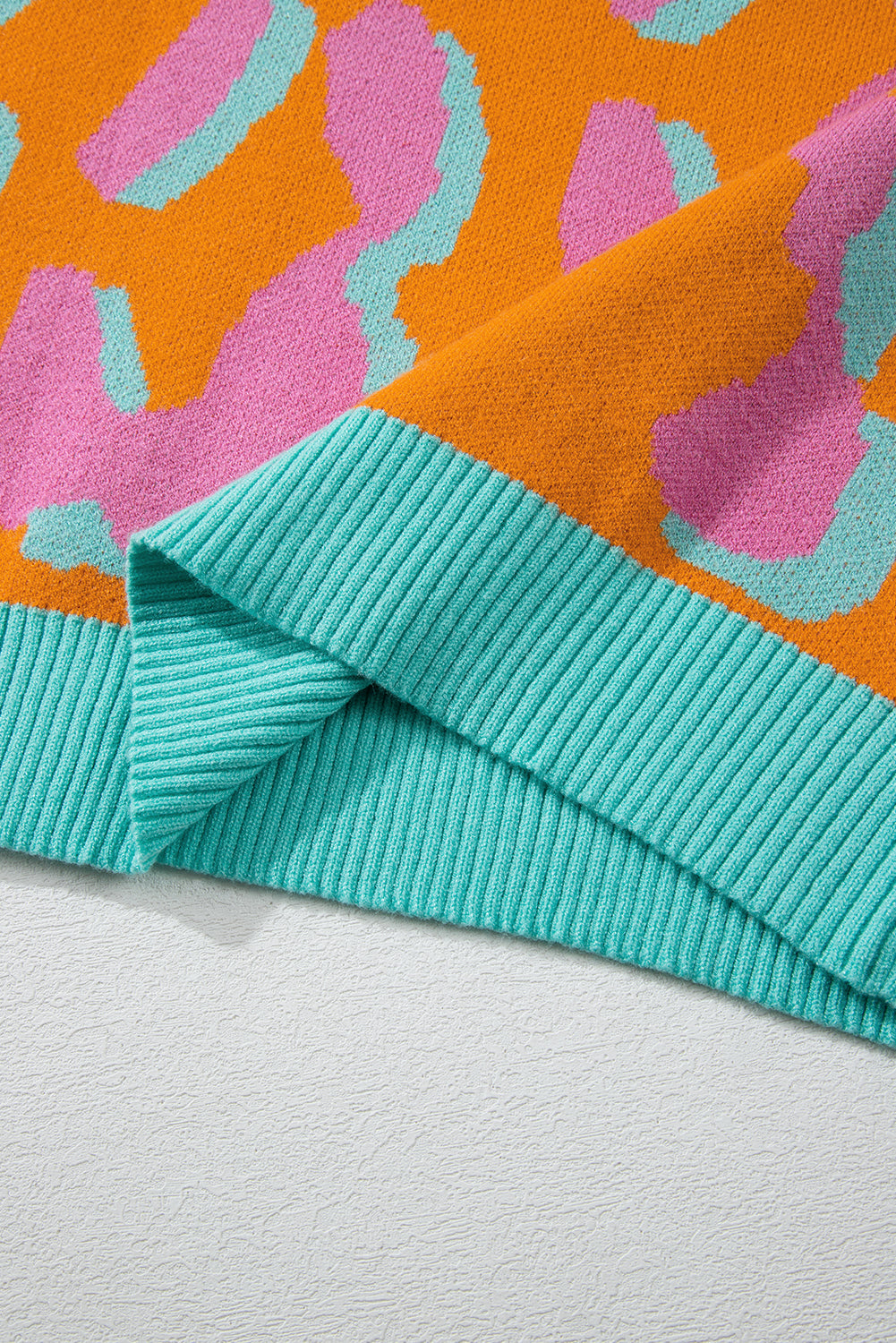 Damestrui Met Colorblock Luipaardprint En Ronde Hals – Liora