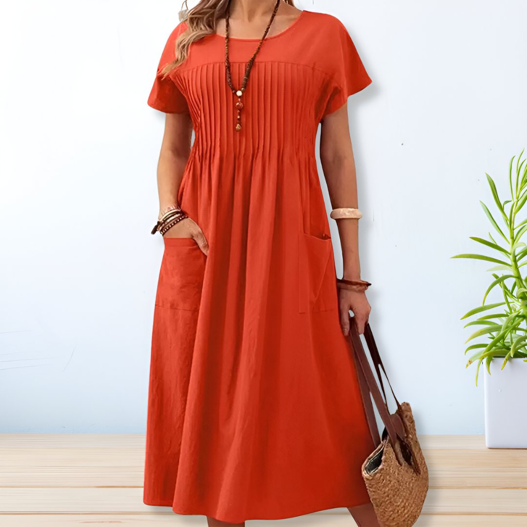 Luchtige & Comfortabele Zomerjurk met losse pasvorm - Tabea