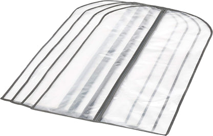 PEVA Kledingopberghoes Set – 5-Pack Stofhoezen met Rits (1 Kopen, 1 GRATIS)