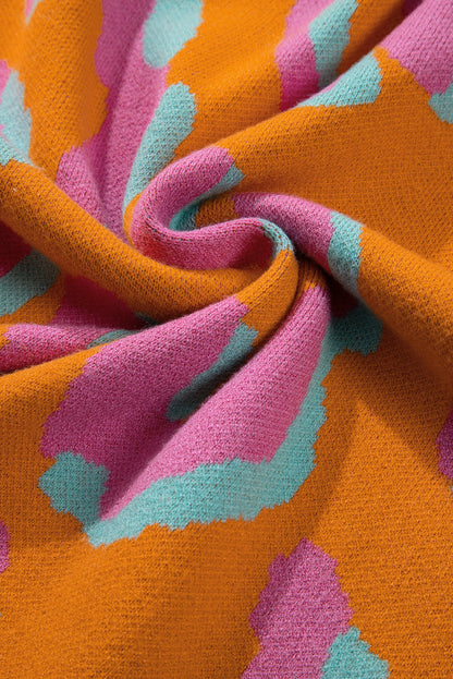 Damestrui Met Colorblock Luipaardprint En Ronde Hals – Liora