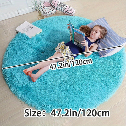 Rond Fluffy Vloerkleed - Clouda