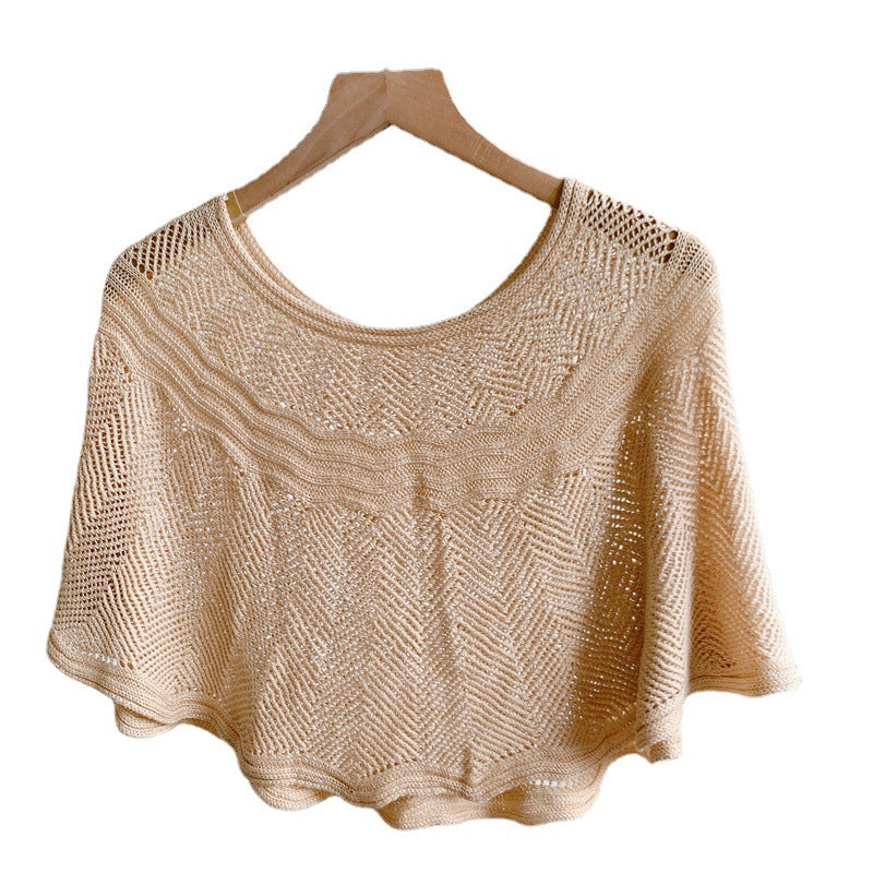 Dames IJszijden Sjaal met Brei & UV-bescherming – Amira