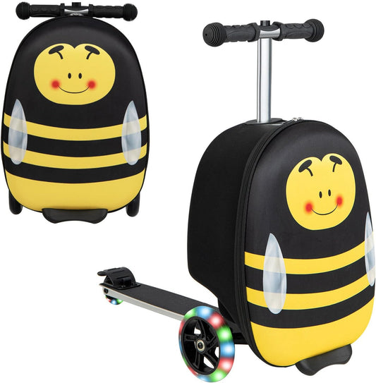 2-in-1 Step Kinderkoffer met LED Wielen