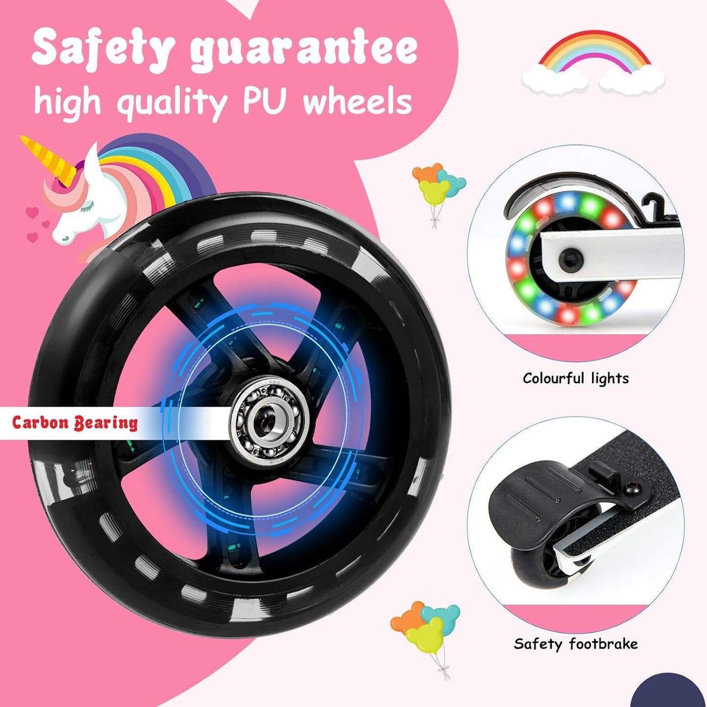 2-in-1 Step Kinderkoffer met LED Wielen