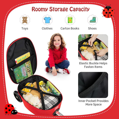 2-in-1 Step Kinderkoffer met LED Wielen